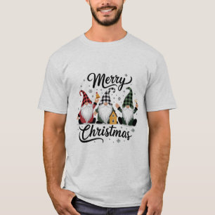 T-shirt Joyeux Noël Gnomes Mignon Noël Vacances Arbre