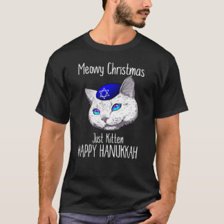 T-shirt Joyeux Noël Hanoukka heureux Hanukcat