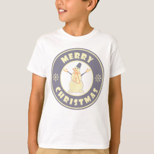 T-shirt Joyeux Noël heureux bonhomme de neige célèbre styl