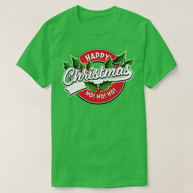 T-shirt Joyeux Noël Ho Ho Ho 1 (Design devant)