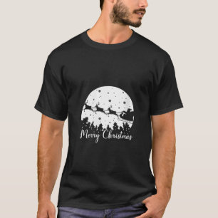 T-shirt Joyeux Noël Hommes Femmes Enfants Père Noël Sleigh