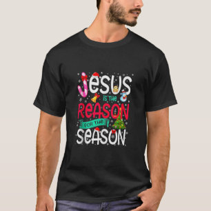 T-shirt Joyeux Noël Jésus Raison Pour La Saison Noël Bonbo