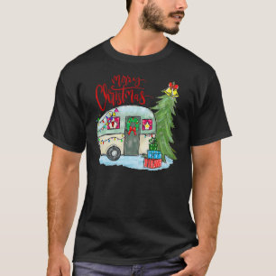 T-shirt Joyeux Noël Joyeux Camper Vie Camping Famille
