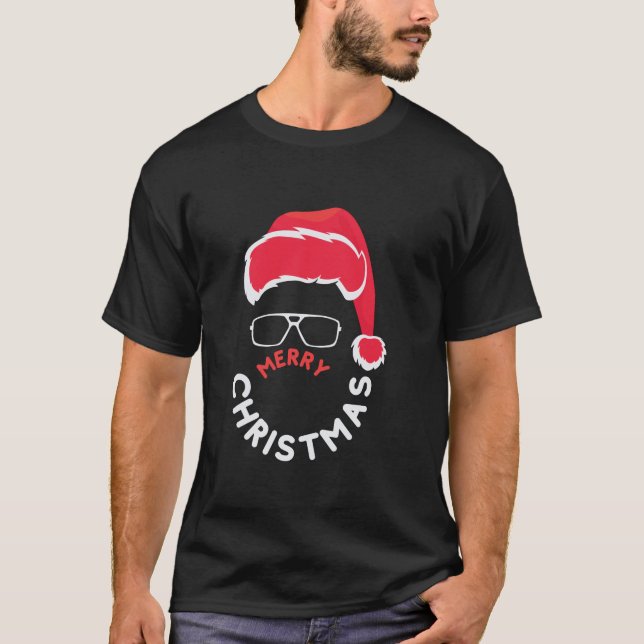 T-shirt Joyeux Noël, Joyeux et lumineux (Devant)