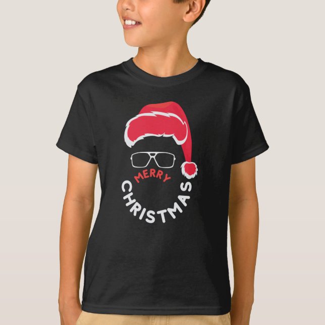 T-shirt Joyeux Noël, Joyeux et lumineux (Devant)