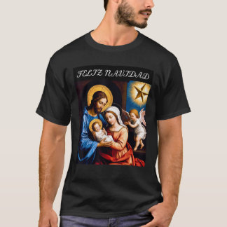 T-shirt Joyeux Noël Joyeux message de Noël pour la naiss