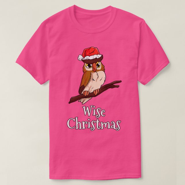 T-shirt Joyeux Noël Joyeux Noël Santas Casquette Owl 1 (Design devant)