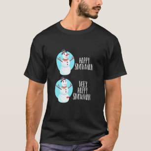 T-shirt Joyeux Noël laid X Mas Père Noël bonhomme de neige