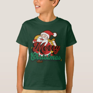T-shirt Joyeux Noël, le Père Noël arrive en ville t shirt