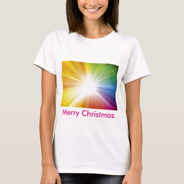 T-shirt Joyeux Noël / Lumière de Jésus (Devant)