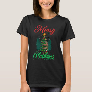 T-shirt Joyeux Noël Lumières Et Santa Hat Paj