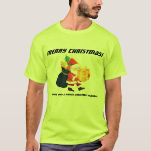 T-shirt Joyeux Noël Magie-Tee Vert Beau Super
