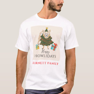 T-shirt Joyeux Noël Matching Famille Howlidays Animaux