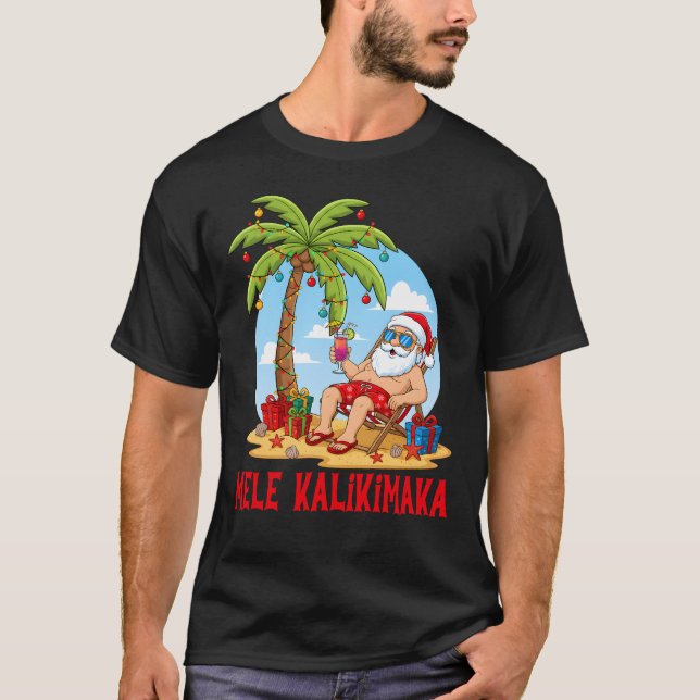 T-shirt Joyeux Noël Mele Kalikimaka (Devant)