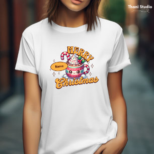 T-shirt Joyeux Noël mignonne Chocolat chaud Famille de Mug