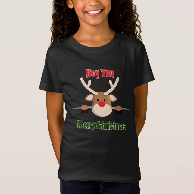 T-Shirt Joyeux Noël migte Deer (Devant)