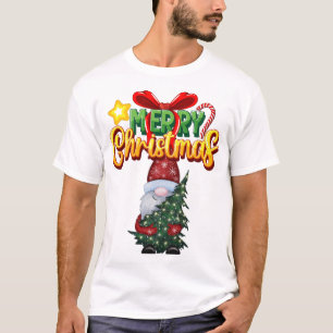 T-shirt Joyeux Noël moderne Père Noël