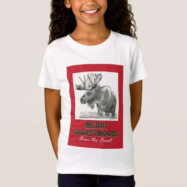 T-Shirt Joyeux Noël MOOSE (Devant)