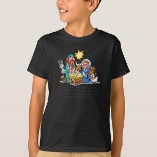 T-shirt Joyeux Noël Nativité Bébé Jésus Anniversaire 
