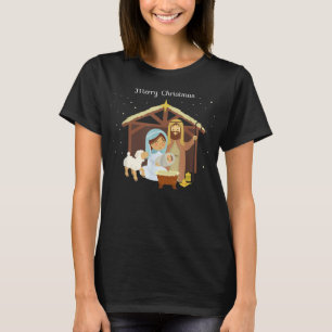 T-shirt Joyeux Noël & Nativité Scène Foi chrétienne H
