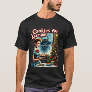 T-shirt Joyeux Noël Noël Cookies pour Krampus Graphic U