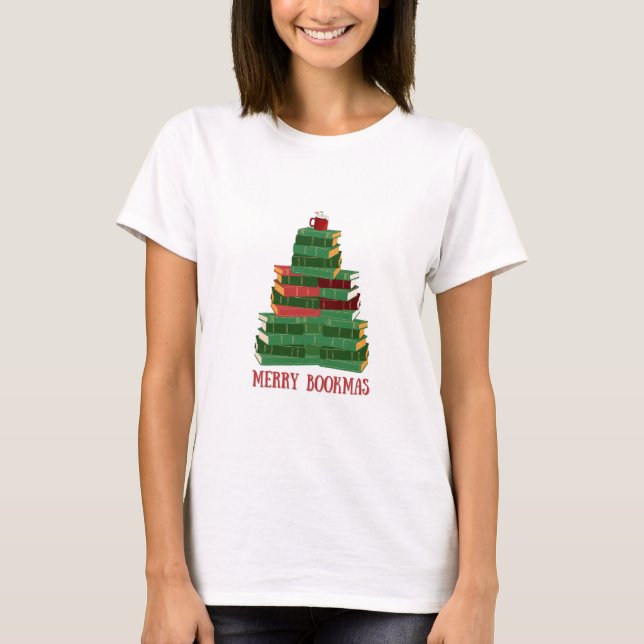 T-shirt Joyeux Noël Noël Noël Livre de Noël Lover Cadeau (Devant)