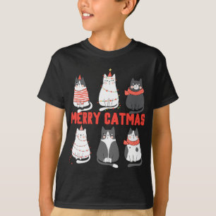 T-shirt Joyeux Noël Noël Noël Novelty Amoureux des chats C