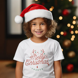 T-shirt Joyeux Noël Nom de famille Reindeer Holiday