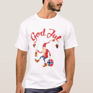 T-shirt Joyeux Noël norwegien de dieu jul Normandie tomte