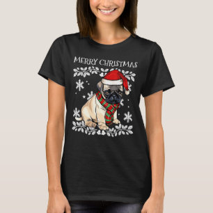 T-shirt Joyeux Noël Ornement Carlin Xmas Père Noël