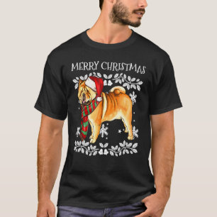 T-shirt Joyeux Noël Ornement Chow Noël Noël Père Noël