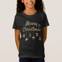 Joyeux Noël Ornements or