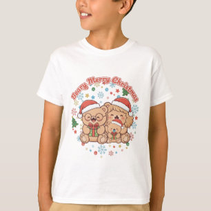 T-shirt "Joyeux Noël Ourson" Jolie Famille de Nounours