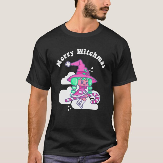T-shirt Joyeux Noël Pagan Solstice d'hiver de Noël avec (Devant)