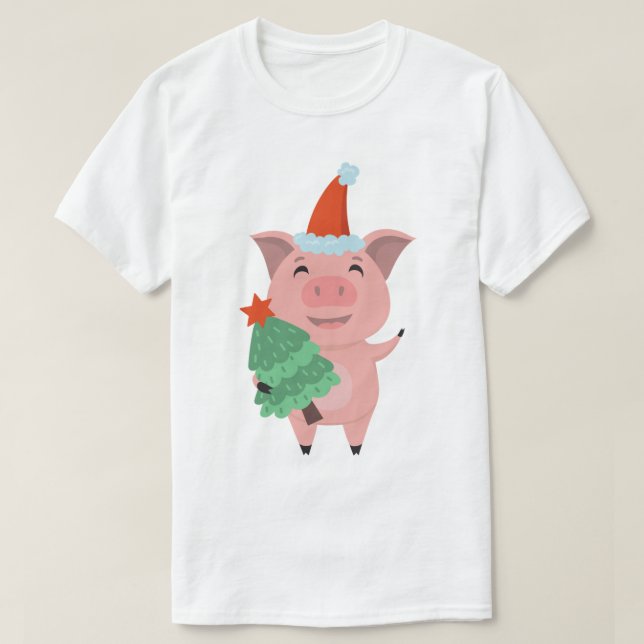 T-shirt Joyeux Noël Peppa Pig (Design devant)