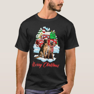 T-shirt Joyeux Noël Père Noël Berger Allemand Chien Christ
