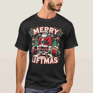 T-shirt Joyeux Noël Père Noël Christmas Gym
