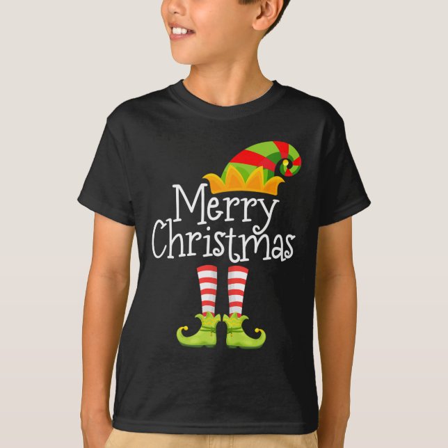 T-shirt Joyeux Noël Père Noël Elf Squad Reindeer Funny Xma (Devant)