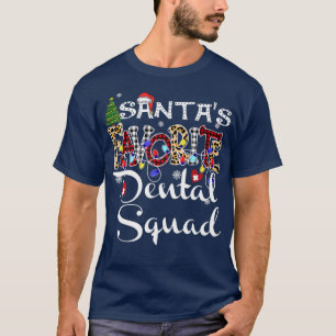 T-shirt Joyeux Noël Père Noël Favori Dental Squad Noël