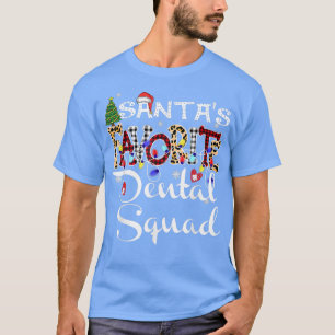 T-shirt Joyeux Noël Père Noël Favori Dental Squad Noël