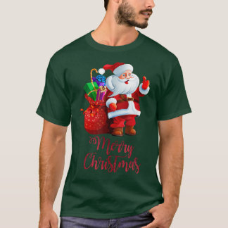 T-shirt Joyeux Noël Père Noël Livraison de cadeaux vacance