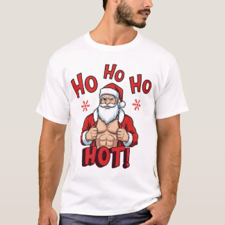 T-shirt Joyeux Noël Père Noël Musclé Drôle