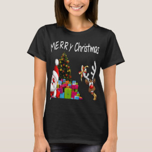 T-shirt Joyeux Noël Père Noël Reindeer