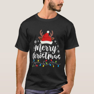 T-shirt Joyeux Noël Père Noël Squad Reindeer Funny Xmas Gi