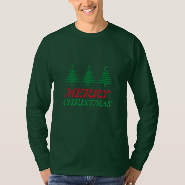 T-shirt Joyeux Noël Personnaliser élégante (Devant)
