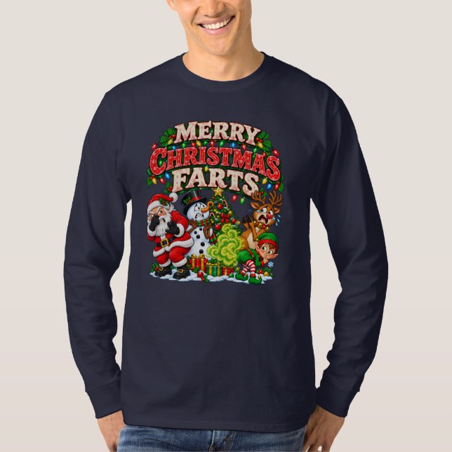 T-shirt Joyeux Noël Pets (Devant)