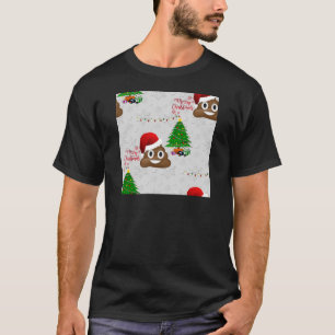 T-shirt joyeux noël poo émoji