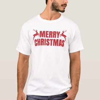 T-shirt Joyeux Noël Reindeer Funny Famille Père Noël