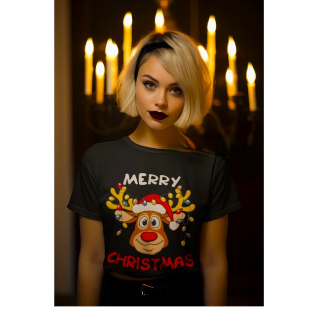 T-shirt Joyeux Noël Reindeer Xmas Famille Hommes Femmes (Créateur téléchargé)