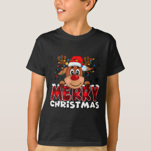 T-shirt Joyeux Noël Renne Hommes Femmes Famille Assorti
